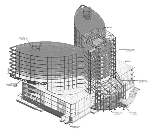 Hospital Building — structural model