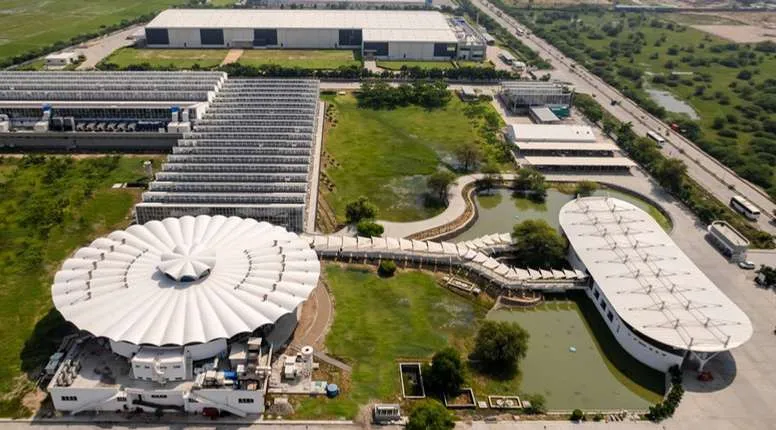 Secure Meters campus, Sanand — aerial view